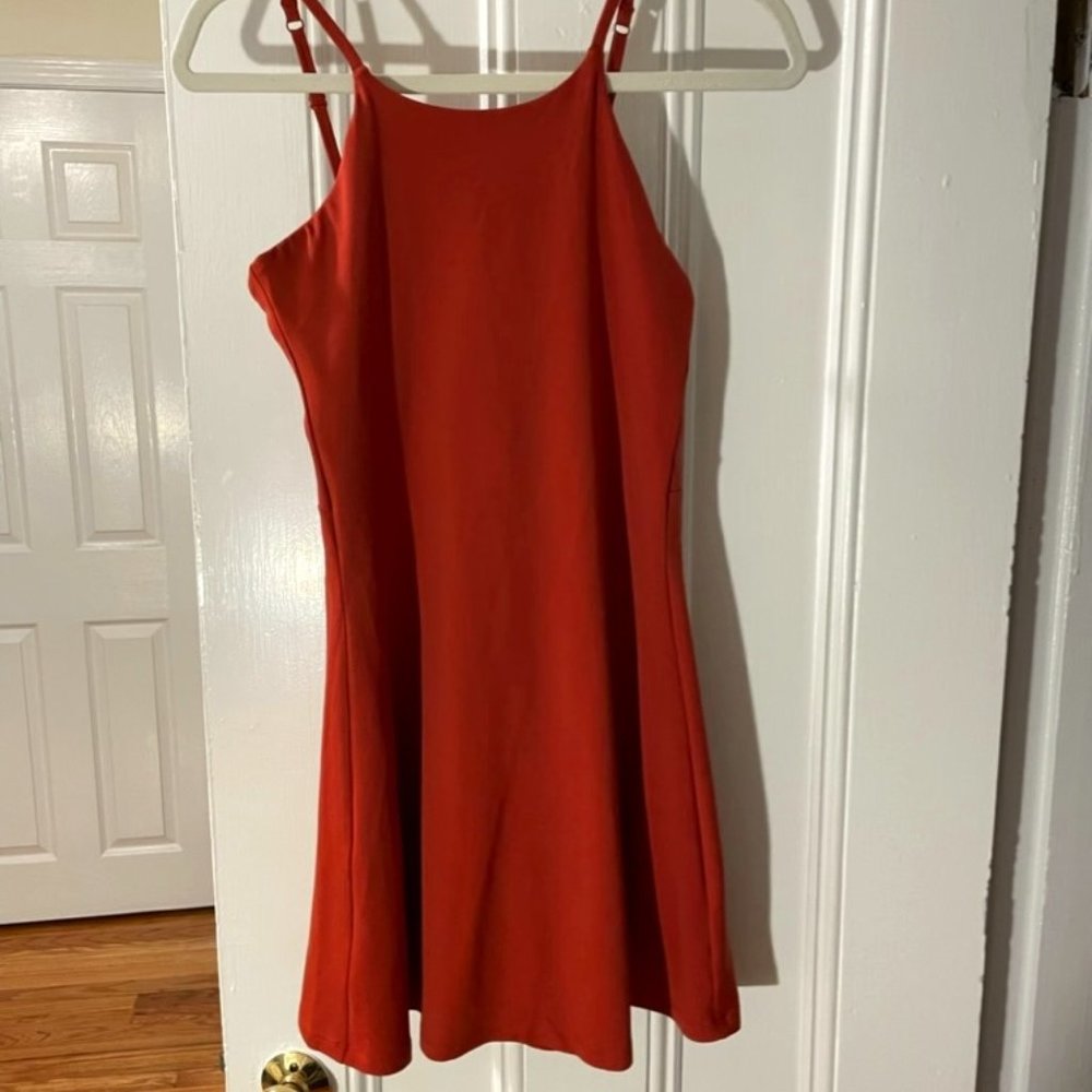 Red Girlfriend Collective Naomi Workout Dress